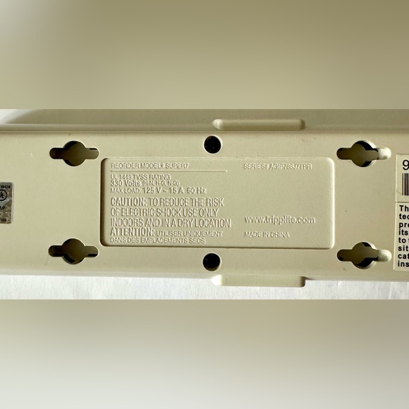Tripp Lite SUPER7 Home/Office Surge Suppressor 7-Outlet 7ft Cord 2160 Joules - Picture 11 of 14